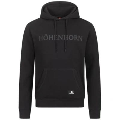 Abbildung von Höhenhorn Janga Hoodie Herren Kapuzen Schwarz (Anthrazit Logo) Gr. XL