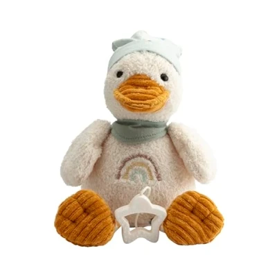 Abbildung von Sterntaler Spieluhr mittel Ente Edda Lou, Kuscheltier mit Einschlafhilfe für Jungen und Mädchen, Melodie Brahms Wiegenlied