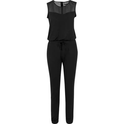 Abbildung von Urban Classics Ladies TECH MESH LONG Jumpsuit Jumpsuit, Damen, Größe: Medium, Black