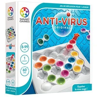 Abbildung von SmartGames SG 520 FR Anti Denk und Logikspiel Vertreibt das rote Virus 60 Herausforderungen in verschiedenen Ebenen 1 Spieler ab 8 Jahren
