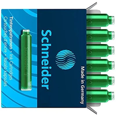 Abbildung von Schneider 6x Tintenpatrone 10er Packung, grün