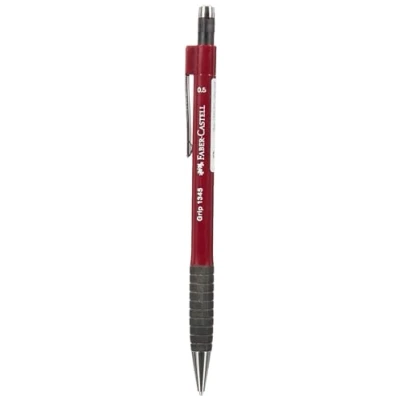 Abbildung von Faber Castell 134521 Druckbleistift GRIP, Minenstärke: 0,5 mm, Schaftfarbe: rot metallic, 1 Stück