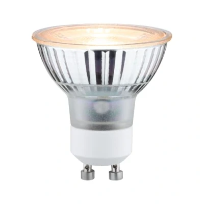 Abbildung von Paulmann 28972 LED Lampe Reflektor Goldlicht insektenfreundlich GU10 230V 320lm 4,3W 2200K Leuchtmittel, Klar