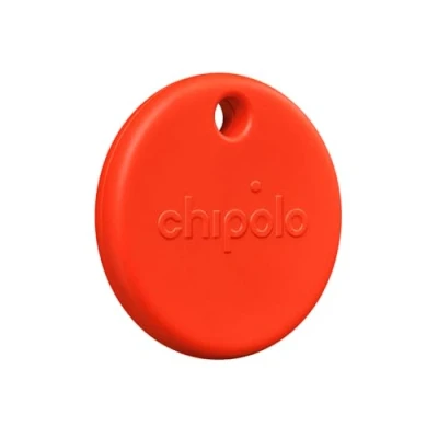Abbildung von Chipolo POP Schlüsselfinder Farbenfroher, kompatibler und lauter Bluetooth Tracker mit Lass Dein Handy klingeln, kompatibel Apple Wo ist oder Google Mein Gerät Finden Rot