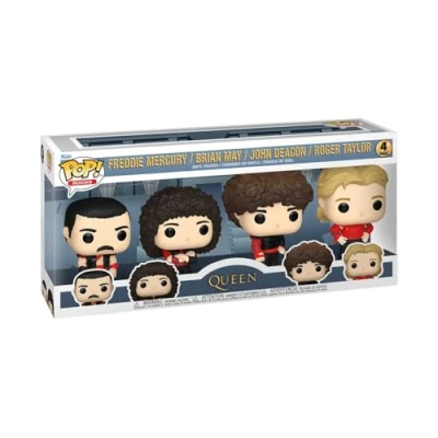 Abbildung von Funko Pop! Rocks: Queen Freddie Mercury Radio Gaga 4PK Vinyl Sammelfigur Geschenkidee Offizielle Handelswaren Spielzeug Für Kinder und Erwachsene Music Fans Modellfigur Sammler