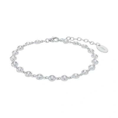 Abbildung von s.Oliver Armband 925 Sterling Silber Damen Armschmuck, mit Zirkonia synth., 16+4 cm, Silber, Kommt in Schmuck Geschenk Box, 2024229