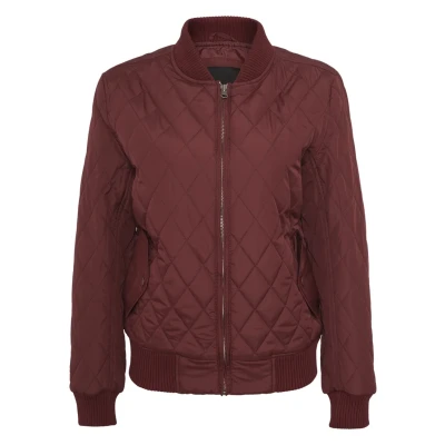 Abbildung von Urban Classics Bomberjacke, Damen, Größe: Large, Burgundy