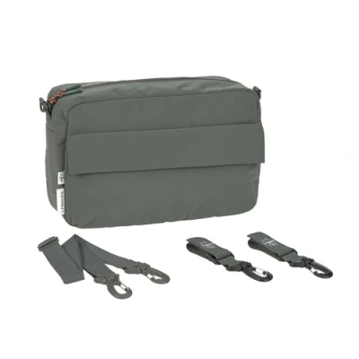 Abbildung von LÄSSIG Baby Kinderwagenorganizer Umhängetasche Kinderwagentasche inkl. Kinderwagenbefestigung/Casual Buggy Organizer Bag olive