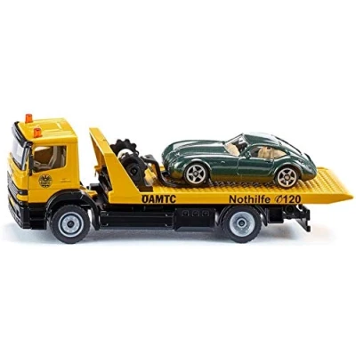 Abbildung von siku 2712038, ÖAMTC Abschleppwagen Österreich, 1:55, Metall/Kunststoff, Gelb, Originalgetreue Funktionen, Inkl. abzuschleppendem Spielzeugauto