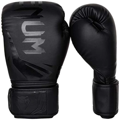 Abbildung von Venum, Challenger 3.0 Boxhandschuhe, Unisex Erwachsene, 12 Oz, Schwarz/Schwarz