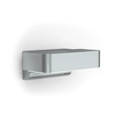 Abbildung von Steinel LED Außenleuchte L 800 SC Connect, smarte Wandleuchte, Bewegungsmelder, dimmbar, steuerbar per App, Zeitplan, 7.5 W, 3000 K, Silber