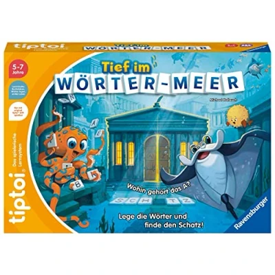 Abbildung von Ravensburger tiptoi 00103 Tief im Wörter Meer, Spiel für Kinder von 5 7 Jahren, 1 4 Spieler