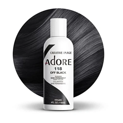 Abbildung von leuchtendes semipermanente Haarfarbe Off Schwarz 118ml