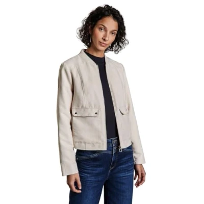 Abbildung von STREET ONE Damen A212532 Cord Blouson, Smooth Sand Beige, 40 EU