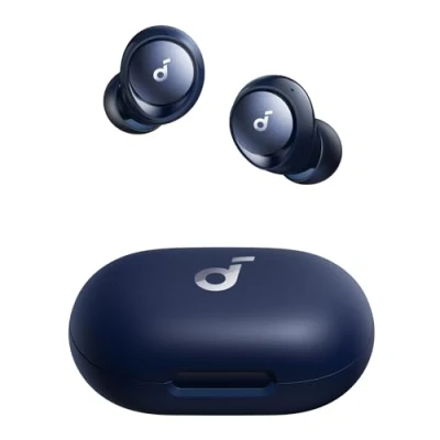 Abbildung von soundcore Anker Space A40, Kopfhörer kabellos, Automatische Geräuschunterdrückung bis 98%, 50h Wiedergabe, Hi Res Sound, Bequemes Design, App Steuerung, Bluetooth für Musikgenuss (Weiß)