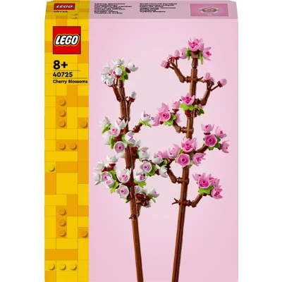 Abbildung von Lego Kirschblüten, künstliche Blumen zum Bauen, Schreibtisch Deko für Kinder, Blumenstrauß Ausstellen, Mädchen und Jungs ab 8 Jahren, Botanik Kollektion 40725
