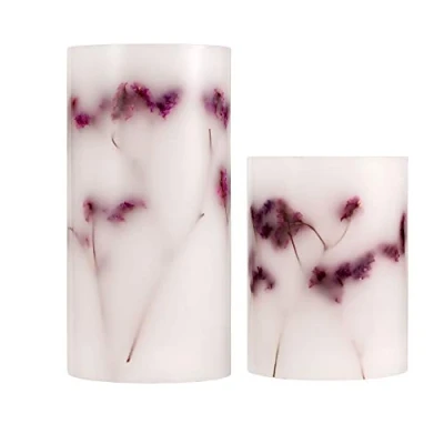 Abbildung von Pauleen 48129 Shiny Bloom Candle Wachskerze mit Batterie Timerfunktion 6H Timer LED Kerze 2er Set