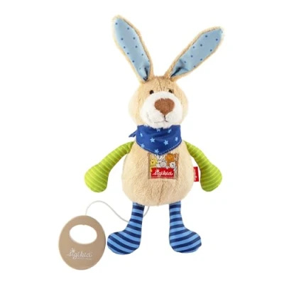 Abbildung von SIGIKID 40356 Spieluhr Hase Musik Mädchen und Jungen Babyspielzeug empfohlen ab Geburt mehrfarbig