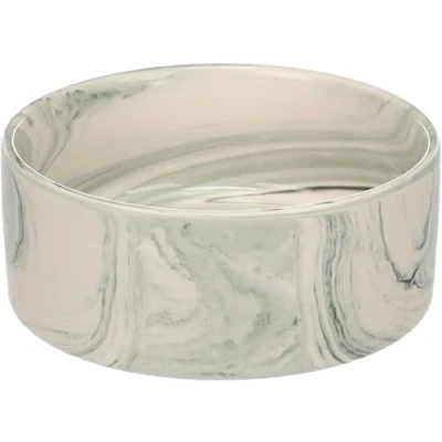 Abbildung von Flamingo Hundenapf Keramik rund 450ml grün spülmaschinenfest für kleine Hunde Dog Bowl Baron