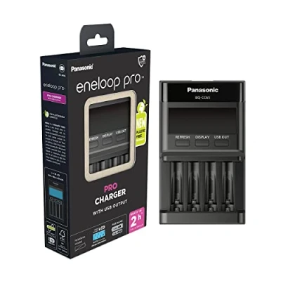 Abbildung von eneloop PRO USB Ladegerät, für 1 4 AA/AAA NI MH Akkus, 2 Stunden Ladezeit, 10 Sicherheitsfunktionen