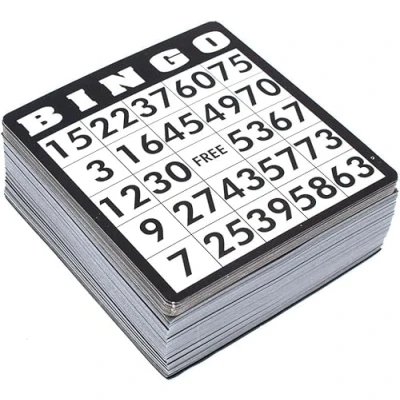 Abbildung von Kyto Bingo Karten Set 500 Stück Verschiedene großes 500er aus Papier Zusatzkarten für traditionelles Siel Spieleabende Freunde Familie Kinder Zettel