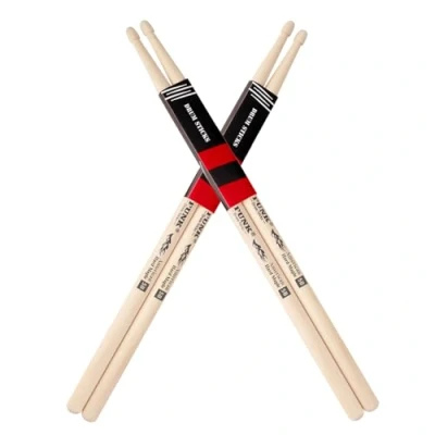 Abbildung von Drum Sticks,schlagzeug sticks,Rebound American Hartes Ahornholz Drumstick,2 Paares drumsticks 5b,ideal für Schlagzeuger aller Niveaus,für Schlagzeug,Percussion und zum Üben (5B 2 Paares)