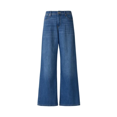 Abbildung von s.Oliver HIGH RISE Wide Leg, Damen, Größe: 34x34, Blau