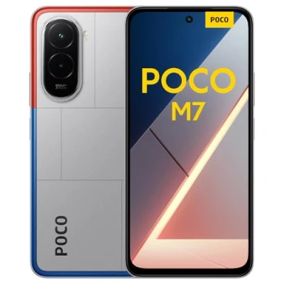 Abbildung von XIAOMI Poco M7, Smartphone 6+128GB, 6,9&quot; FHD+ 144Hz Display, Snapdragon 685, 50MP AI Zweifach Kamera, 7000mAh, Silber