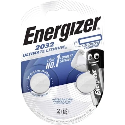 Abbildung von Energizer E301319300 Spezialbatterie / Lithium CR Typ 2032 2 Stück Chrom