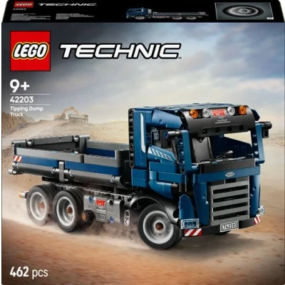 Abbildung von LEGO Technic Kipplaster Spielzeug mit Lenkung und beweglicher Kippmulde blaues Baufahrzeug Geschenkidee zum Geburtstag oder für die Feiertage Bauset Jungen Mädchen ab 9 Jahren 42203