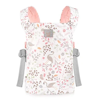 Abbildung von GAGAKU Babypuppentrage Weiche Baumwolle Trage für Kuscheltiere Puppe Zubehör Kinder Rosa (Flamingo)