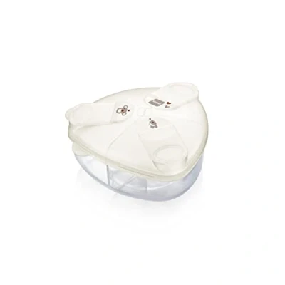 Abbildung von MAM Milchpulverspender, Milchpulver Box zum einfachen Befüllen von Babyflaschen, Milchpulverportionierer fasst bis zu 3 Portionen, 0+ Monate, Koala/Elefant, 1 Stück (1er Pack)