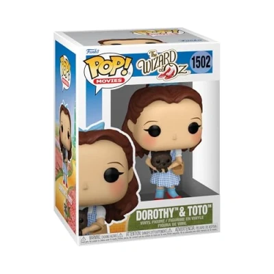 Abbildung von Funko POP! &amp; Buddy: The Wizard of Oz Dorothy Gale mit Toto Vinyl Sammelfigur Geschenkidee Offizielle Handelswaren Spielzeug Für Kinder und Erwachsene Movies Fans Modellfigur Sammler