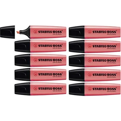 Abbildung von STABILO Textmarker BOSS ORIGINAL 10er Pack rot