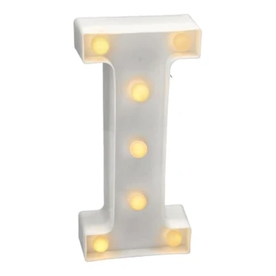 Abbildung von JANDEI Warmes Licht LED Zahlen und Buchstaben für Dekoration Atmosphäre, leuchtendes Herz, Nachtlichter, Geburtstage, Hochzeiten, Schaufenster. Sie funktionieren mit AA Batterien (I)