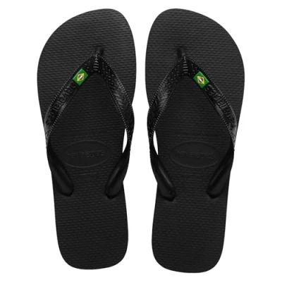 Abbildung von Havaianas Unisex Brasil Zehentrenner, Schwarz, 37/38 EU