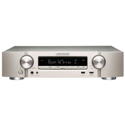 Abbildung von Marantz 90766128 NR1510 5.2 Kanal AV Receiver, HiFi Verstärker, HEOS Multiroom, Musikstreaming, AirPlay 2, Bluetooth, Wi Fi, WLAN, 6 HDMI Eingänge, Alexa Kompatibel, Silbergold
