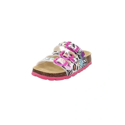 Abbildung von Superfit Fussbettpantoffel Hausschuh, Weiß/Mehrfarbig 1100, 38 EU
