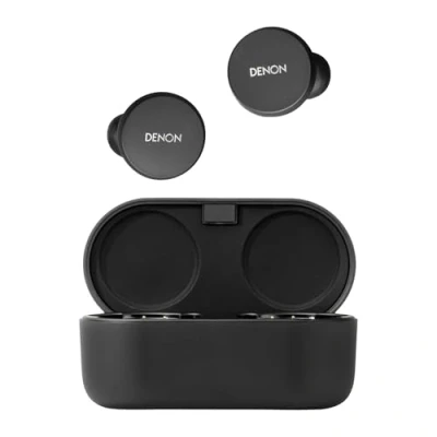 Abbildung von Denon PerL True Wireless Kopfhörer, personalisiertes Klangprofil mit Masimo Adaptive Acoustic Technology, Geräuschunterdrückung, Wasserbeständigkeit, integrierten Mikrofonen und Langer Akkulaufzeit