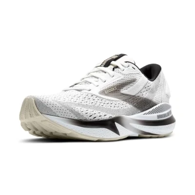 Abbildung von Brooks Adrenaline GTS 24 Stützender Laufschuh für Herren, Weiß/Schwarz/Pelikan, 45.5 EU