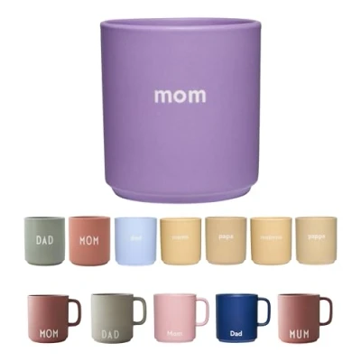 Abbildung von Design Letters Kaffeebecher MOM Lieblingsbecher Weihnachtsgeschenke für Mama Tasse Weihnachtsdeko Muttertag mit Spruch Dekorativ Kaffeetasse Porzellan Kaffeetassen 250 Ml