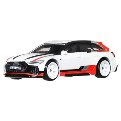 Abbildung von Hot Wheels Premium Car Culture Sammel Spielzeugauto, Die Cast Mazda RX3 Wagon im Maßstab 1:64, Fast Wagons Fahrzeug mit Real Riders Rädern, JBK51