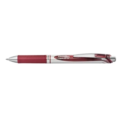 Abbildung von Pentel EnerGel XM BL77 Gelschreiber mit Druckmechanik, burgunder (1 Stück)