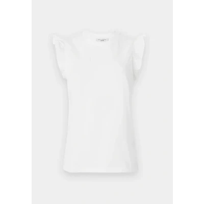 Abbildung von Marc O&#039;Polo Denim Ruffles Top, Damen, Größe: Medium, Silky white