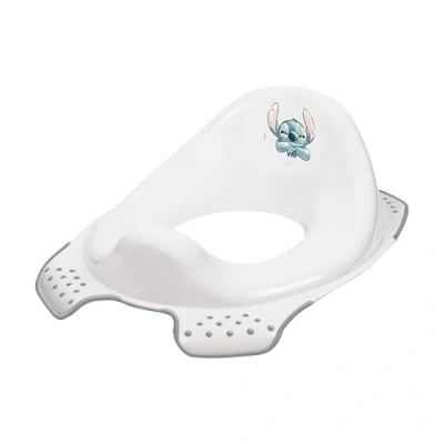 Abbildung von keeeper Stitch Kinder Toilettensitz, Ab ca. 24 Monate bis 4 Jahre, Anti Rutsch Funktion, EWA, Weiß