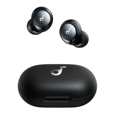 Abbildung von soundcore by Anker Space A40, Automatische Geräuschunterdrückung bis 98%, Kabellose Earbuds, 50h Wiedergabe, Hi Res Sound, Bequemes Design, App Steuerung