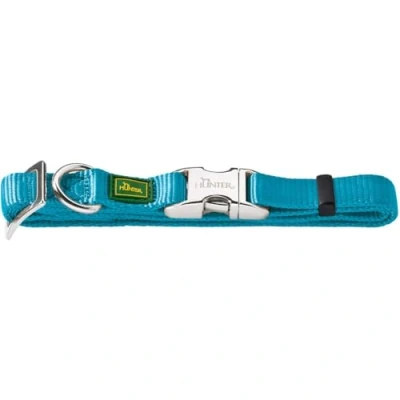 Abbildung von HUNTER VARIO BASIC ALU STRONG Halsung, Hundehalsband, Nylon, Aluminium Steckverschluss, L, petrol