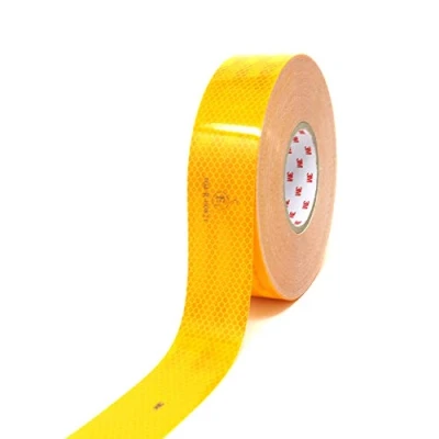 Abbildung von Finest Folia 3M Diamond Grade 983 Scotchlite Konturmarkierung 50mm Reflexfolie Reflexband (Gelb 71, 5 Meter)
