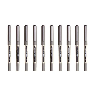 Abbildung von Uni ball Mitsubishi Pencil 10 Eye Fineliner Stifte UB 157 Tintenroller, Flüssigtinte, Schwarz Spitze 0,7 mm Schreiben Medium