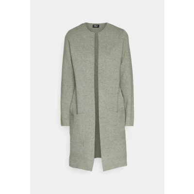 Abbildung von ONLY Onlriver LONG Cardigan Strickjacke, Damen, Größe: XS, Agave green detail/melange